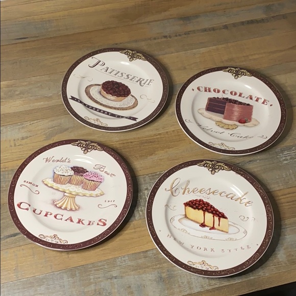 Oneida Sweets Dessert Plate Set Of 4 - Picture 1 of 10
